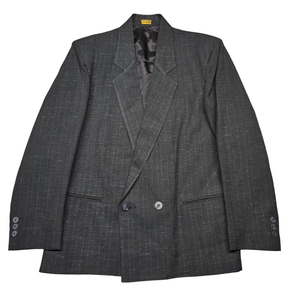 Cotler Blazer‎ Mens Large Gray Check Two Button Sport Coat Made In USA Jacket